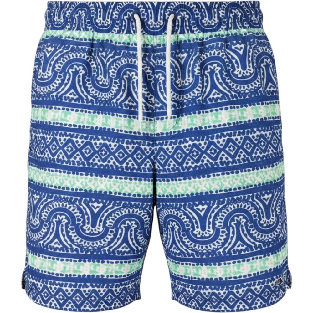 Vineyard Vines Men Swim Trunks XS Blue Green Geometric Chappy Board Shorts